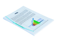 FELLOWES Biding Clip Sky Blue Pack Of 20