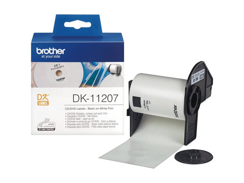 BROTHER P-TOUCH DK-11207 die-cut CD / DVD label (film) diameter 58mm 100 labels