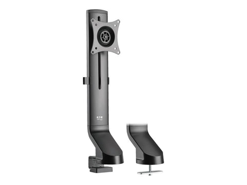 EATON TRIPPLITE Single-Display Monitor Arm with Desk Clamp and Grommet - Height Adjustable 17p to 32p Monitors