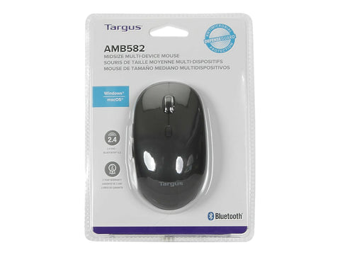 TARGUS Antimicrobial Mid-size Dual Mode Wireless Optical Mouse