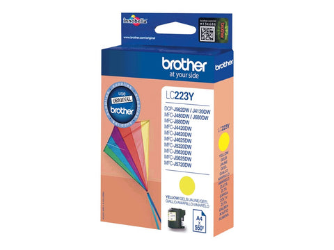 BROTHER LC-223 cartouche d encre jaune capacité standard 550 pages pack de 1