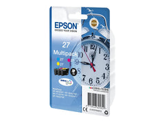 EPSON 1LB 27 ink cartridge cyan magenta and yellow standard capacity 3x3.6ml 3x350 pages combopack RF-AM blister - DURABrite w/s