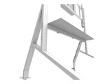 NEOMOUNTS FL50-575WH1 Support au sol mobile pour écran 65-110p - étagère multimédia incluse - installation rapide - TÜV
