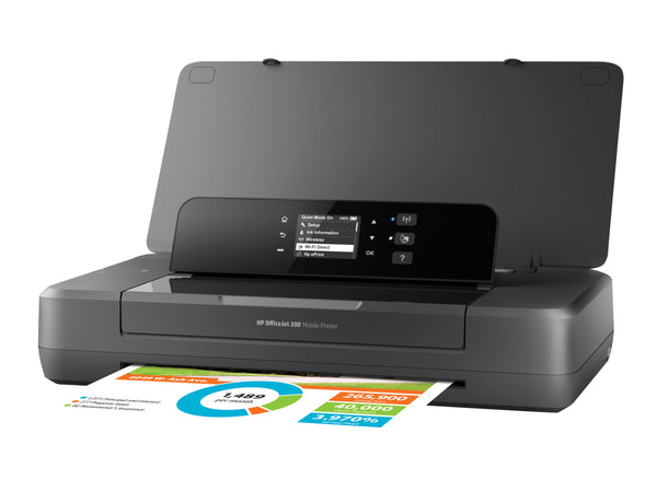 HP Officejet 200 Mobile Printer Printer colour inkjet A4 1200x1200dpi 20ppm mono 19ppm colour 50sheets USB Wi-Fi