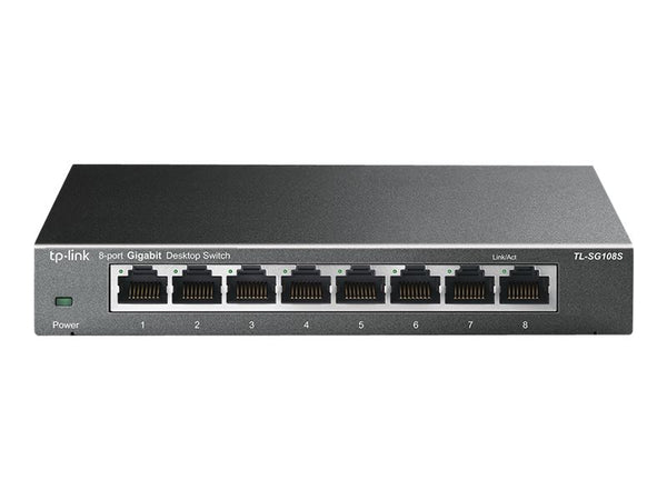 TP-LINK TL-SG108S 8-Port Desktop Gigabit Ethernet Switch Steel Case