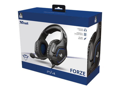 TRUST Casque gaming FORZE pour PS5/PS4 license officielle - Black