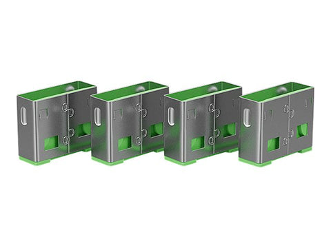 LINDY Clé USB et 4 bloqueurs de ports USB Vert