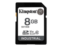 KINGSTON 8Go SDHC Industrial -40C to 85C C10 UHS-I U3 V30 A1 pSLC