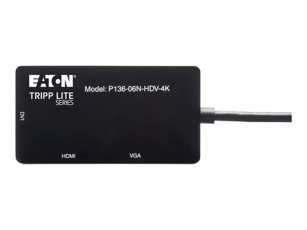 EATON TRIPPLITE DisplayPort to VGA/DVI/HDMI All-in-One Converter Adapter DP ver 1.2 4K 30 HDMI
