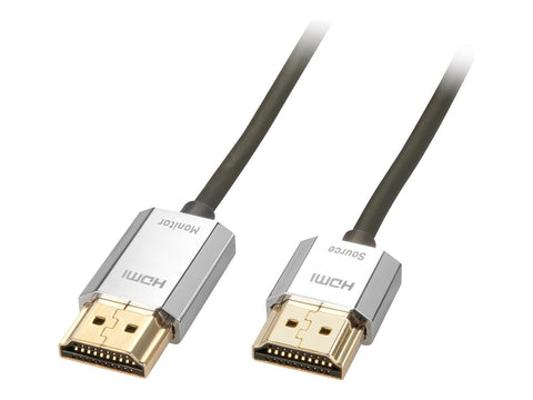 LINDY CROMO Slim HDMI High Speed A/A Cable 3m with Ethernet