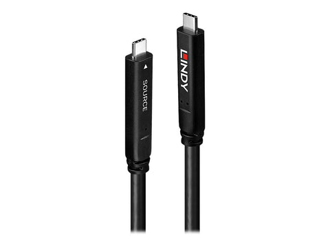 LINDY 10m USB 3.2 Gen 1 & DP 1.4 Type C Hybrid Cable