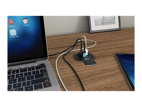 I-TEC Built-in Desktop Fast Charger USB-C PD 3.0 3xUSB 3.0 QC3.0 96W