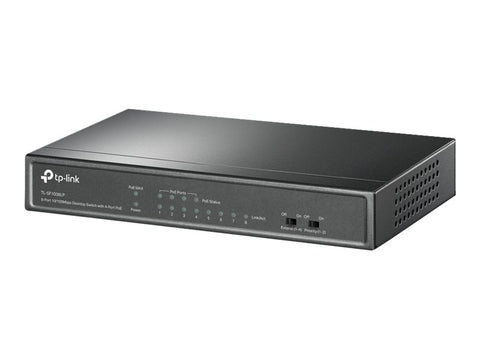TP-LINK TL-SF1008LP 8-Port 10/100 Mbps Desktop Switch with 4-Port PoE 41W PoE budget