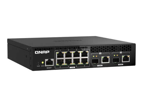 QNAP QSW-M2108R-2C 8x 2.5GbE 2x 10GbE SFP+ NBASE-T Combo web managed switch