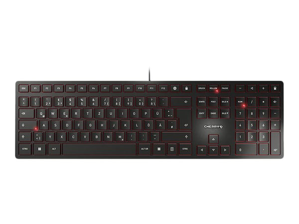CHERRY KC 6000 SLIM Corded Keyboard - USB - BLACK (DE)
