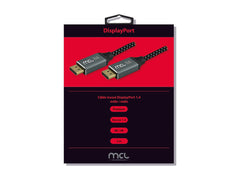 MCL DisplayPort mesh cable 8K/1.4 male / male - 3m