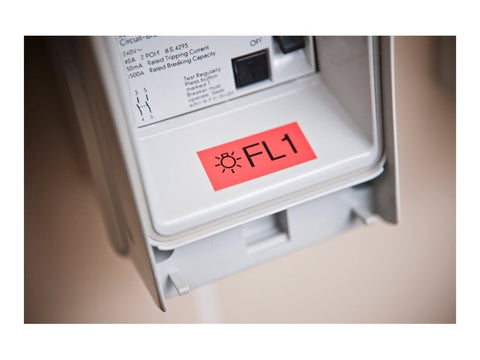 BROTHER P-TOUCH TZE-451 noir sur rouge 24mm