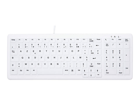 CHERRY AK-C7000F-U1-W/FR Wired keyboard compact with numpad washable USB white (FR)