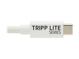 EATON TRIPPLITE series USB4 40Gbps Cable M/M USB-C 8K 60Hz 240W PD Charging White 1m 3.3ft.