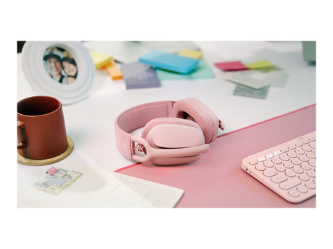 LOGITECH Zone Vibe 100 Headset full size Bluetooth wireless rose