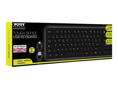 PORT DESIGNS UK Office Keyboard Tough Wired UK