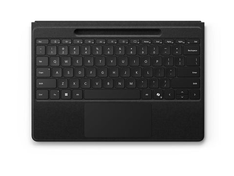 MICROSOFT Surface - Keyboard Flex - Typecover Flex - Trackpad - Encoche Pen - Surface Pro 8/9/10/11 - Copilot Ready - AZERTY - Noir