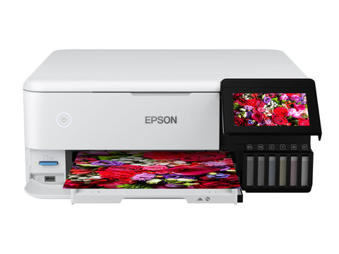 EPSON EcoTank ET-8500 MFP colour ink-jet refillable A4 16ppm print USB LAN USB host Wi-Fi white