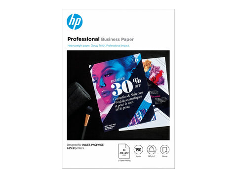 HP Prof Biz Gls 180g A4 150sh FSC Paper