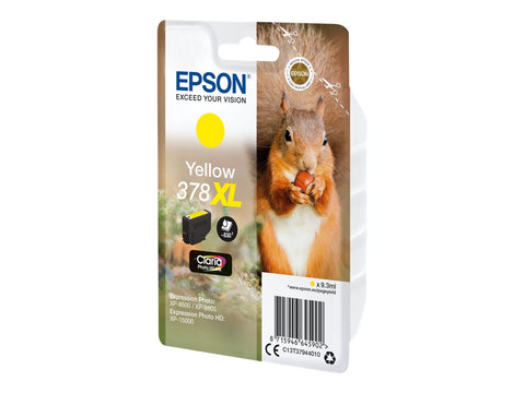EPSON 4LB Singlepack Yellow 378XL Squirrel Clara Photo HD Ink