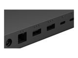 MICROSOFT Surface - Dock Thunderbolt 4 - Station daccueil - 3xUSB-C - 3xUSB 3.2 - Ethernet - Audio Jack - GigE - 165W - Noire