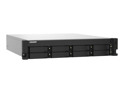 QNAP TS-832PXU-4G 8-Bay AL324 quad-core 1.7GHz rackmount NAS with 250W PSU 4Go DDR4 UDIMM RAM SATA 6Gb/s