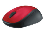 LOGITECH M235 Mouse optical wireless 2.4 GHz USB wireless receiver red
