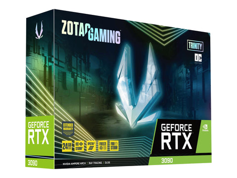 ZOTAC GAMING GEFORCE RTX 3090 TRINITY OC 24Go GDDR6X 384bit 1710/19500 HDCP Three DP HDMI Premium Pack