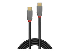 LINDY 1.5m USB 3.2 Type C Cable 5A PD Anthra Line USB Typ C Male to Male
