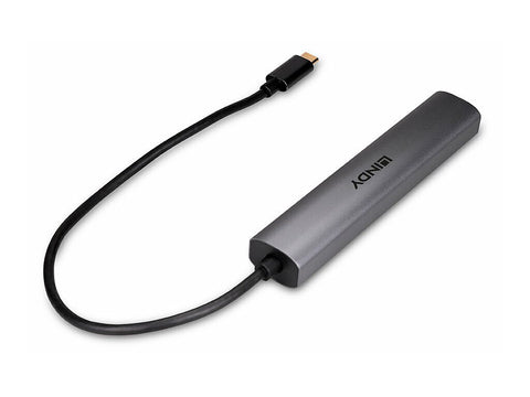 LINDY USB 3.2 Gen 2 Type C Hub & Gigabit Ethernet