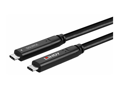 LINDY 10m USB 3.2 Gen 2 and DP 1.4 Type C Hybrid Cable