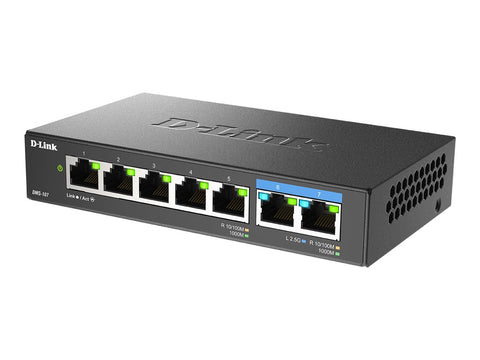 D-LINK Switch 5 Gigabit ports & 2 Multigigabit ports 2.5Gps