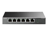 TP-LINK TL-SF1006P 6-Port 10/100Mbps Steel Desktop Switch with 4-Port PoE+ 67W PoE budget