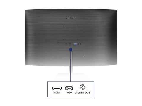 PHILIPS 241E1SCA Écran LED - incurvé - 24p - Full HD - 5 Hz - VA - 250 cd/m2 - 3000:1 - 4ms- VGA - HDMI- HP