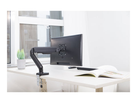 TNB ERGO Line Single Monitor Articulated Arm And Gas Spring Adjustment Material Steel For Screen Size