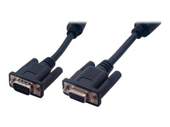 MCL Rallonge S-VGA HD15 mâle / femelle surblindé 3 coax + 9 fils 15m Noir