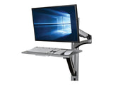 EATON TRIPPLITE Adjustable-Height Wall-Mount Sit-Stand Workstation Single-Display