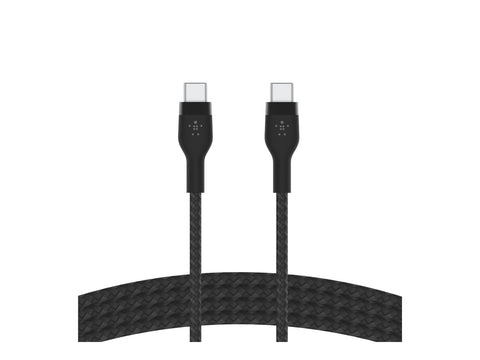 BELKIN USB-C to USB-C Braided Silicone White Black Mix 1m Twin Pack