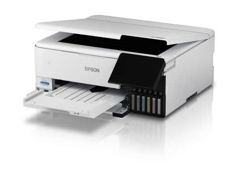 EPSON EcoTank ET-8500 MFP colour ink-jet refillable A4 16ppm print USB LAN USB host Wi-Fi white