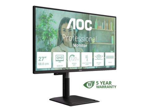 AOC Q27P4U 27p QHD IPS 120Hz 16:9 2xHDMI 2.0 DP 1.4