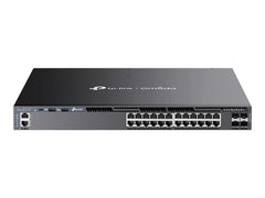 TP-LINK Omada 24-Port Gigabit Stackable L3 Managed PoE+ Switch with 4 10GE SFP+ Slots