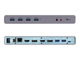 I-TEC USB 3.0/USB-C Dualdock 1x5K 2x4K 60Hz 2xHDMI 2xDP 1xGLAN 6xUSB 3.0 1xAudio/Mic Jack Kensington compatible with TB 3