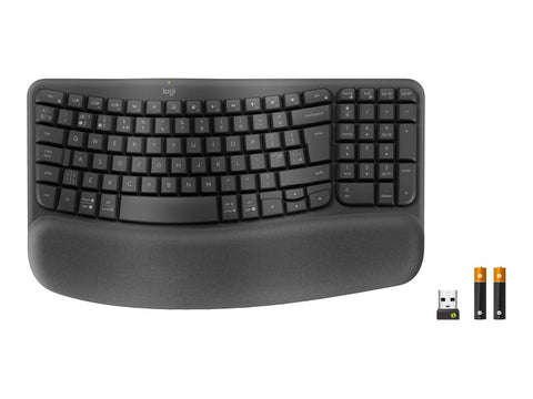 LOGITECH Wave Keys for Business - GRAPHITE - (FRA) - 2.4GHZ/BT - CENTRAL-419 - B2B