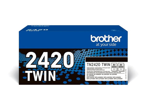BROTHER TN2420 TWIN-pack black toners BK 3000pages/cartridge