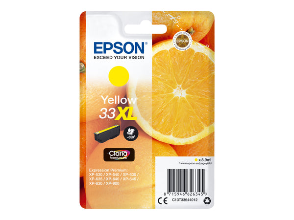 EPSON 3LB 33XL Ink Yellow Claria Premium Singlepack w/s